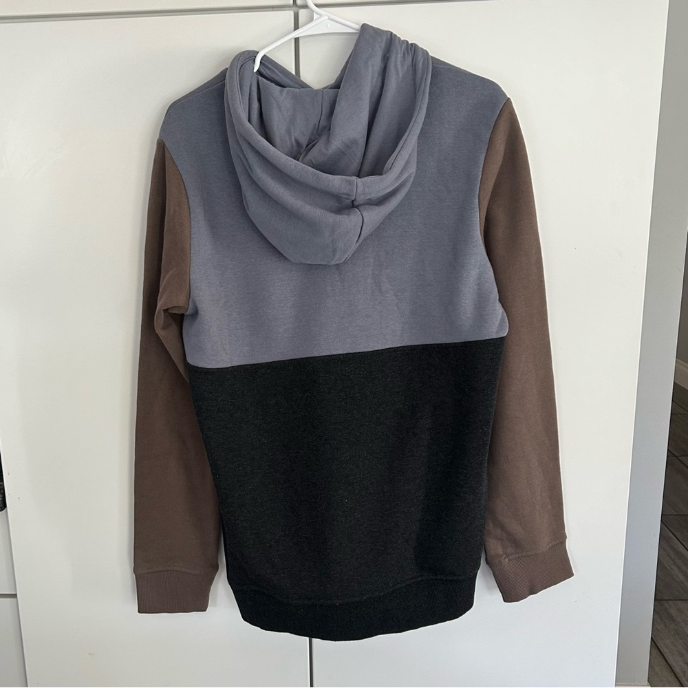 Warehouse One Men’s Colorblock Hoodie - Grey, Blue and Brown, Size M - Picture 4 of 9
